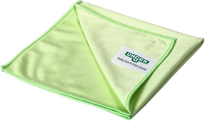 Unger AK015 Window Cleaning Kit PRO Set - Power Washer Sleeve, ErgoTec Squeegee, Bucket 18L, Liquid Glass Cleaner 1L, Safety Glass Scraper, Microfibre Cloth - Professional Window Cleaner, Green