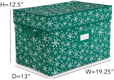Covermates Adjustable Ornament Storage Box, 19.25" W x 13" D x 12.5" H