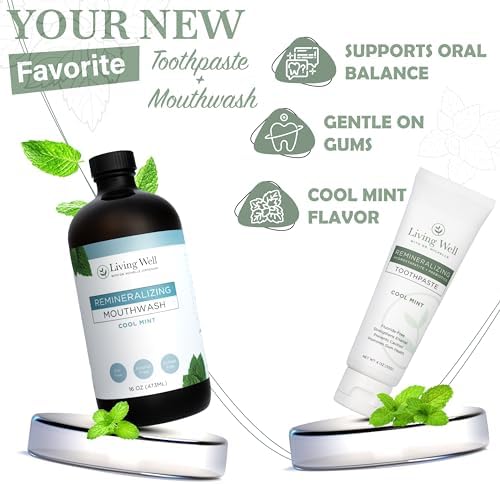Remineralizing Oral Care Bundle, Mint Toothpaste + Mint Mouthwash