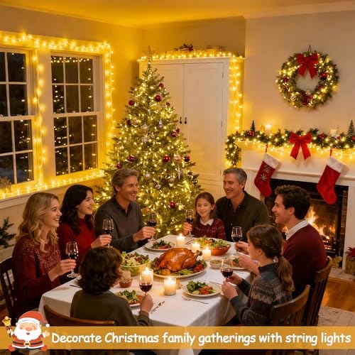 JMEXSUSS 168FT 600 LED Christmas Lights Outdoor Waterproof String Lights