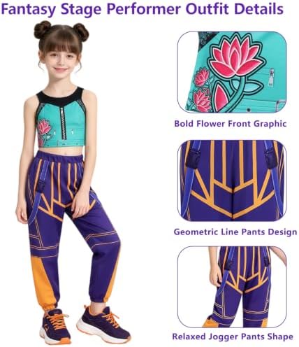 Mersi Pop Singer Costume Girls Kids Halloween Costumes with Accessories