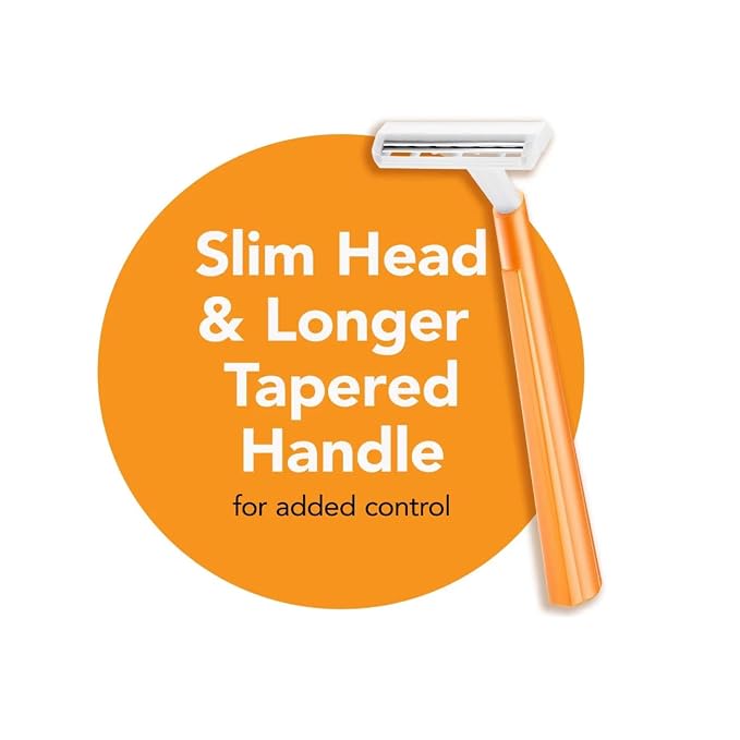 BIC Twin Select Disposable Razors; 2 Blades For a Smooth and Comfortable Shave; Sensitive Skin; Green Handle; 10 Piece Razor Set