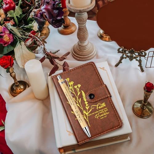 Spakon 80 Pcs Christian Prayer Journals with Pens, English Aesthetics