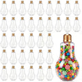 Tessco for you 36 Pcs 10.8 Oz/ 320 ml Plastic Light Bulb Jars, Gold
