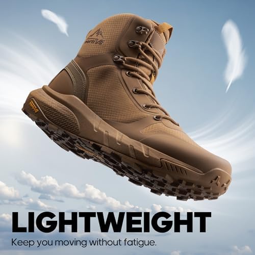 NORTIV 8 Men's Military Tactical Boot Zipper Lightweight