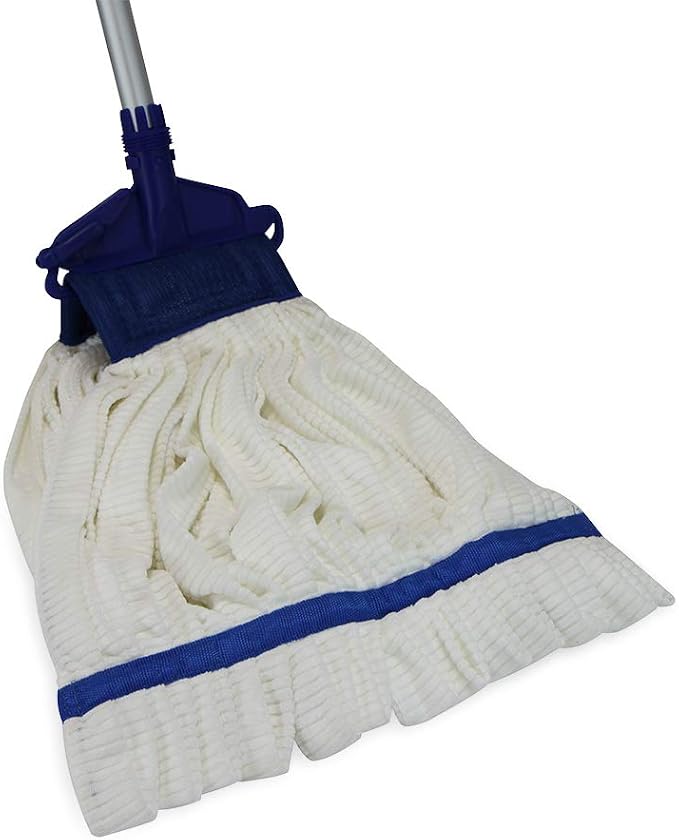 Arkwright Microfiber Tube Mop Head Replacement - (Bulk Case of 12) Heavy Duty, Lint Free, Super Absorbent & Bleach-Safe, Janitorial Essential for Commercial & Industrial Floor Cleaning, 14 oz, White