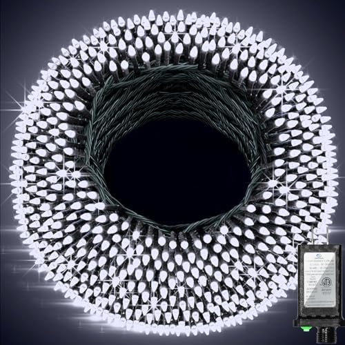 1500 LED 470FT Christmas String Lights, 12 Modes, Timer, Memory & Dimming