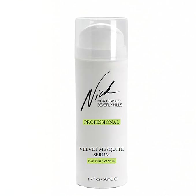 Nick Chavez Beverly Hills Professional Velvet Mesquite Serum for Hair and Skin - Premium Moisturizer, Thicker and Stronger Hair - 1.7 fl oz