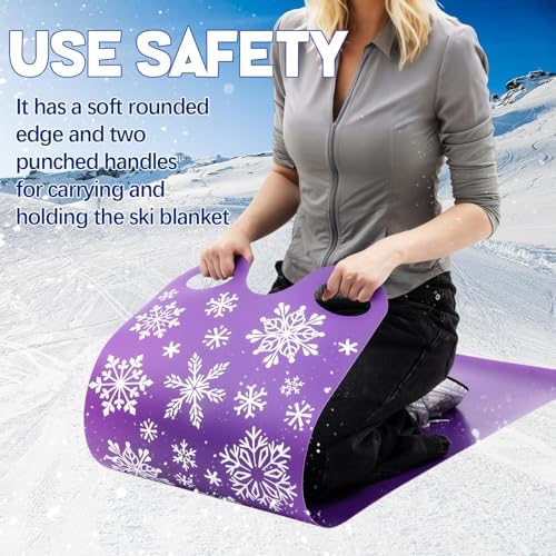 Leyndo 54" Snow Sled for Adults Roll up Mat