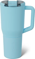 BrüMate Müv - 35oz 100% Leak Proof Insulated Coffee Mug with Handle & Lid - Stainless Steel Coffee Travel Mug - Double Walled Coffee Cup (Glacier)
