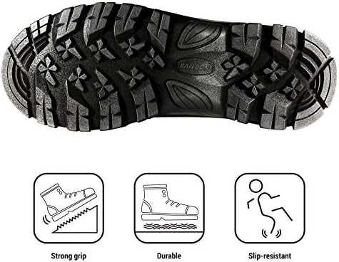 NORTIV 8 Men's Waterproof Hiking Winter Snow Boots
