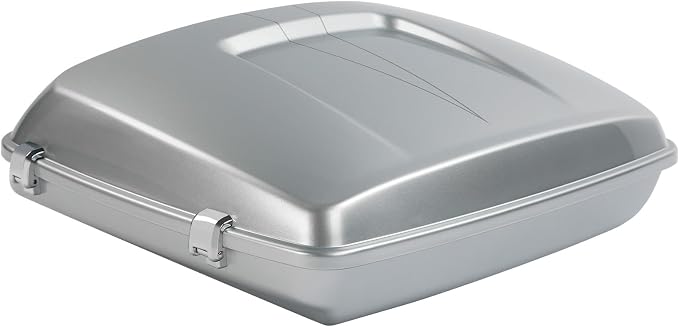 5.5" Razor Motorcycle Trunk W/Latch Key Fit For Harley 2014-2025 Touring CVO Road King Street Glide Electra Glide Ultra Limited Pack Brilliant Silver Pearl