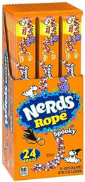Nerds Spooky Ropes Candy, Halloween Trick or Treat Packs, 0.92oz (Pack of 24)
