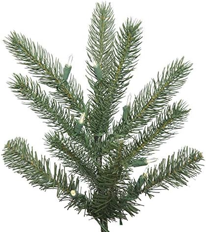Vickerman 7.5' Colorado Spruce Artificial Christmas Tree, Warm White LED Lights - Faux Spruce Christmas Tree - Seasonal Indoor Home Decor