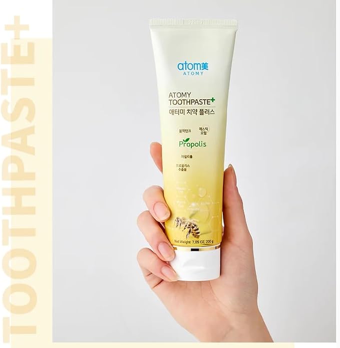 Korean Toothpaste Propolis Bees Dental Oral Care System (7.05 Oz x 5 pcs) for Atomy