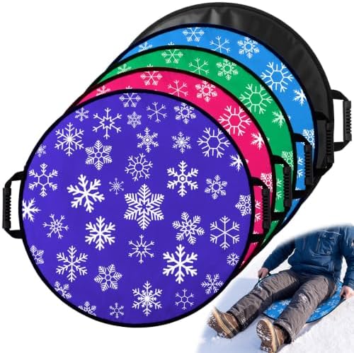 26" Foldable Snow Sleds with Handles for Adult