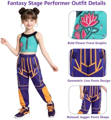 Pop Performer Costume Kids Girls Halloween Costumes Cosplay Outfit Set