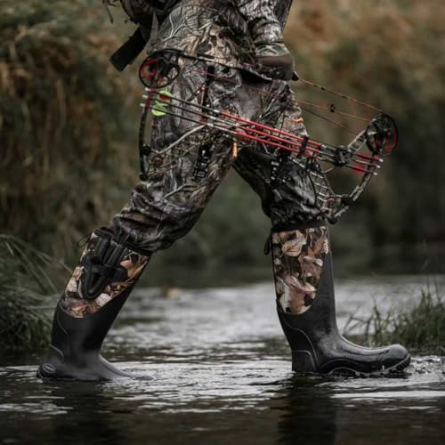 Men's Waterproof Rubber Mud Boots, 6mm Neoprene