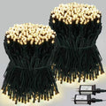 2 Pack 600 LED Christmas Lights 13 Modes Extendable Christmas Tree Lights