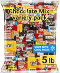 Chocolate Assorted Bulk Candy Variety Pack 5lb - Mini Chocolate Bars, Milk & Dark Chocolate Mix - Individually Wrapped Bulk Candy for Office Snacks, Party Favors and Treat Bags