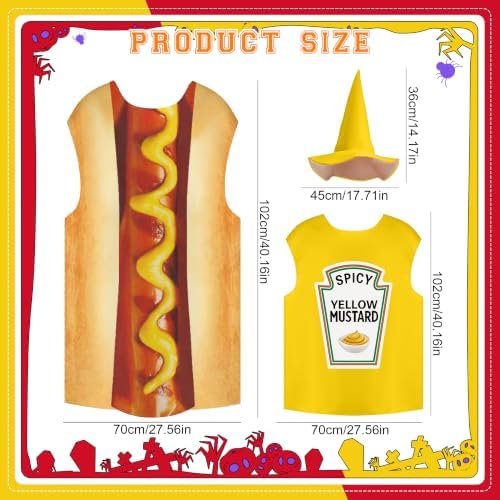 Halloween Group Couple Costume Hot Dog Ketchup Mustard Halloween Costumes