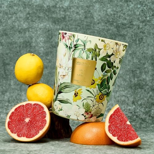 M&SENSE Sage Citrus Soy Candle, 35oz 3-Wick, Kitchen Fresh Odor Eliminator
