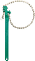 AUPREX 16 Inch Sturdy Adjustable Heavy Duty Ratcheting Chain Oil Filter Wrench Reversible Chain Style Pipe Fitter Wrench With Multi-Purpose Compatible With Max 8 Inch Diameter