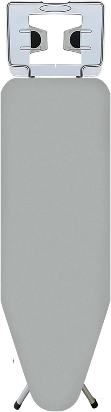 Ironing Board Full Size, 52x14 Inch Iron Board with Steam Rest, Heavy Duty Metal Frame Legs Foldable Ironing Stand, Non-Slip, 7 Height Adjustable, Gray