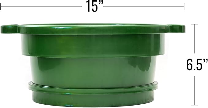 ASR Outdoor DEEP Stacking 1/2" Classifier Screen with Handles, Heavy Duty 5 Gallon Plastic Sifting Sieve