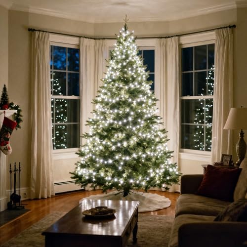 500 LED White Christmas Lights Christmas Tree Lights Outdoor