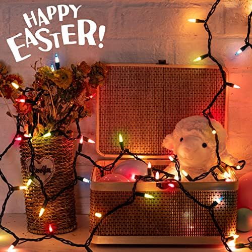 Easter Decorations Mini String Lights - 20 feet 100 Count Multicolor