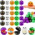 Lallisa 120 Pcs Halloween Pumpkin Container Bucket Plastic, Colorful