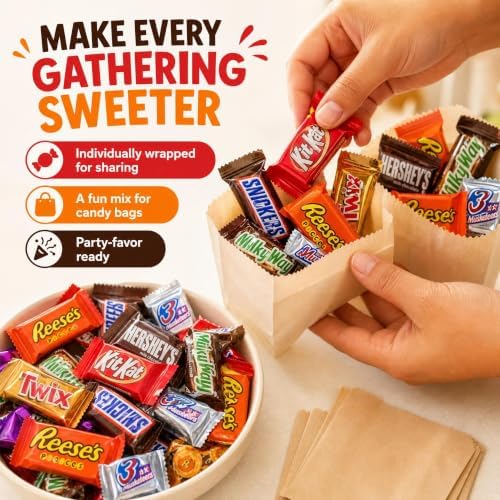 Chocolate Assorted Bulk Candy - 5 LB Chocolate Candy Variety Pack - Bulk Chocolates MilkChocolate Candies & DarkChocolate - BulkCandy Mix for CandyBags - CandyBulk