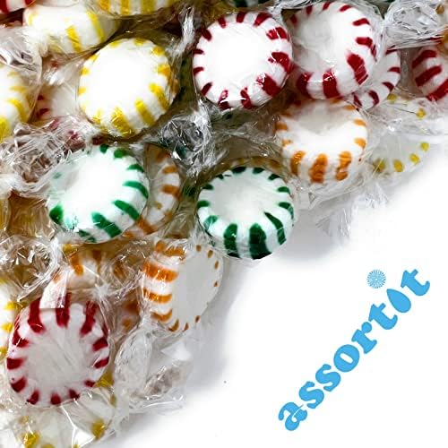 Fruit Hard Candy Assortment, Apple, Strawberry, Lemon & Orange, 96 Oz