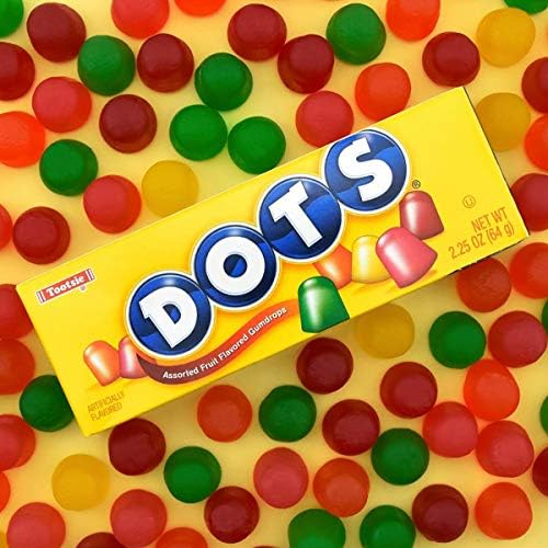DOTS Gummy Candy, Original Flavors, 2.2oz Box (Pack of 24)