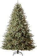 Balsam Hill 6.5ft Pre-Lit Classic Blue Spruce - Artificial Christmas Tree with 2,144+ Tips, 700 Clear LED Lights, Easy Plug Technology & Premium Stand for Indoor Holiday Decorating