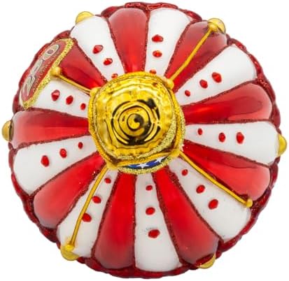 Kurt Adler Bellissimo Glass Red, White & Blue Hot Air Balloon Ornament