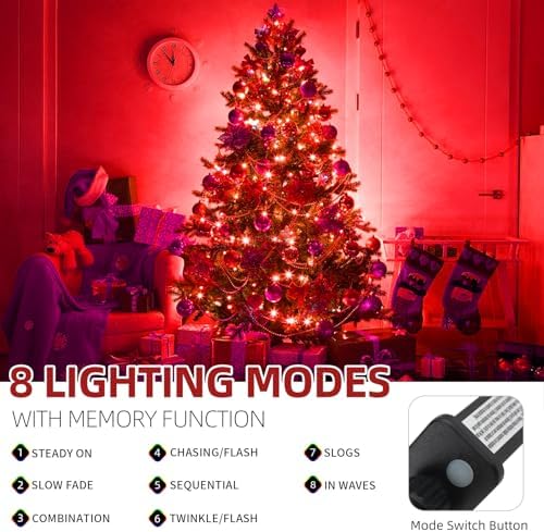 MZD8391 105FT 300LED Christmas Light Outdoor Indoor,Christmas Tree Light