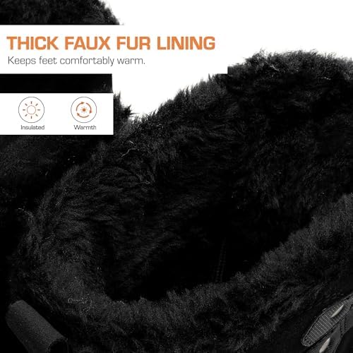 DREAM PAIRS Women’s Lace Up Ankle Snow Boots