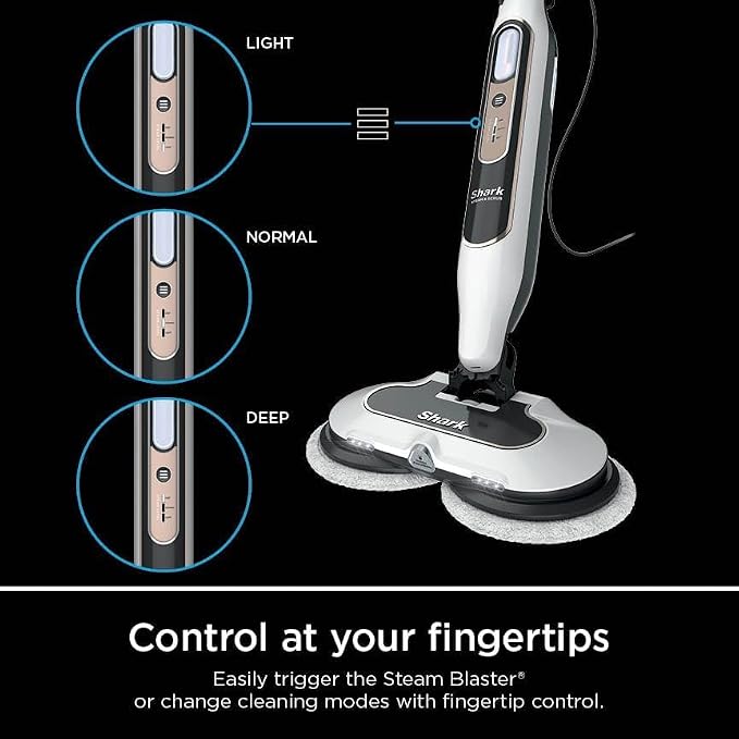 Shark S8201 Steam & Scrub with Steam Blaster Technology All-in-One Hard Floor Steam Mop with 3 Steam Modes & LED Headlights, Bronze (Renewed)
