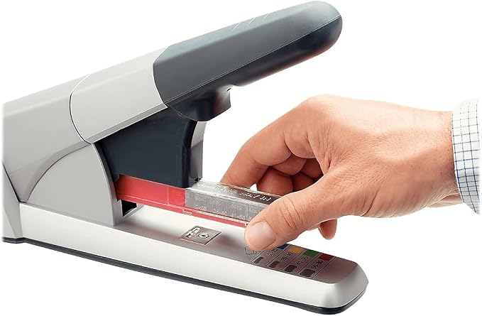 Rapid 02892 Heavy Duty Cartridge Stapler, 80 Sheet Capacity, Silver