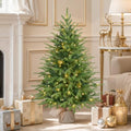 Alupssuc 3ft Prelit Artificial Mini Christmas Tree for Tabletop Desk Decor