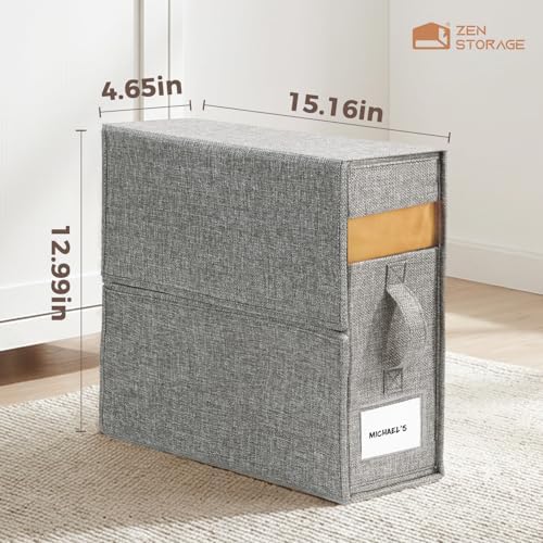 Sheet Organizers and Storage for Linen Closet, 6Pack Grey