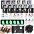 60 Sets Halloween Positive Gifts Luminous Ghost Desk Decor Trinkets, Clear
