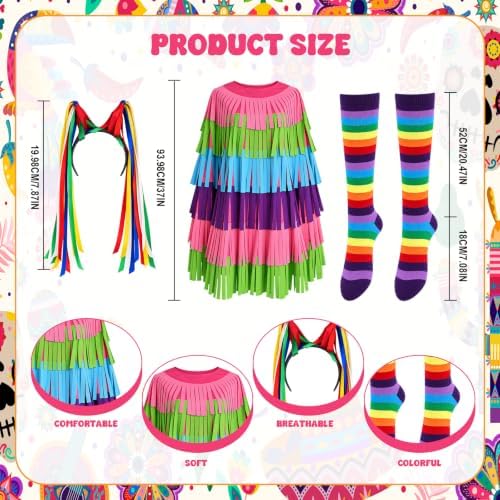 Halloween Mexican Pinata Costume Couple Costume for Adult Pinata Fiesta Dress for Couple Cosplay Cinco De Mayo