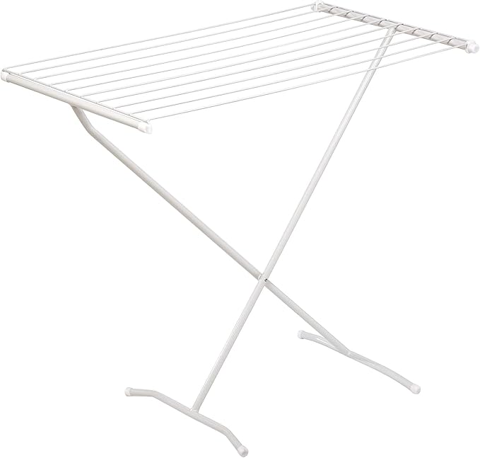 Honey-Can-Do Collapsible Clothes Drying Rack – Sturdy Metal X-Frame, Space-Saving Towel & Laundry Rack for Indoor/Outdoor Use, Foldable Design for Laundry Organization