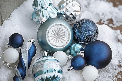 Valery Madelyn 100ct Christmas Tree Decorations Ball Ornaments Set Medium