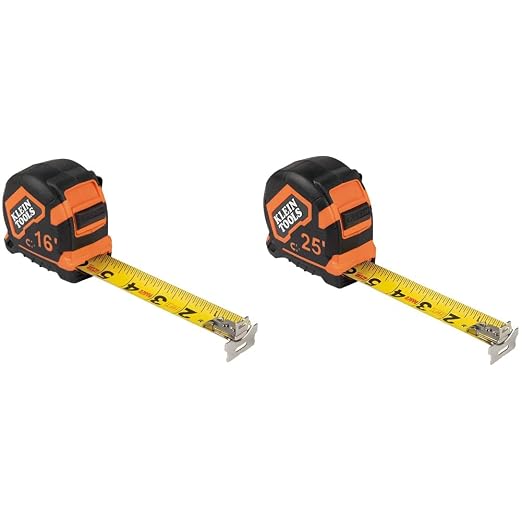 Klein Tools Tape Measure Set with 16-Foot and 25-Foot Reach