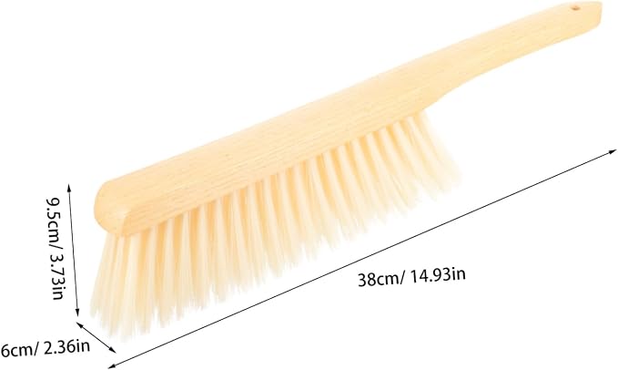 2pcs Wood Handle Brush Multi-Function Cleaning Brushes for Household Ceiling Carpet
