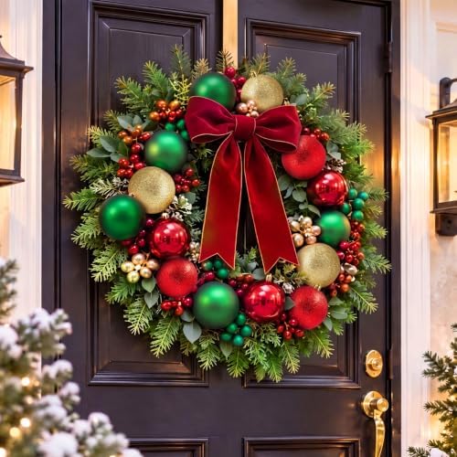 Jenaai 12 Pcs Christmas Ball Ornaments 3.15 Inch Plastic Hanging Bauble